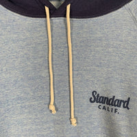 STANDARD CALIFORNIA スタンダードカリフォルニア SD 88/12 Diner Logo 2Tone Hood Sweat ダイナーロゴ 2トーン プルオーバースウェットパーカー ブルー Size L 福生店