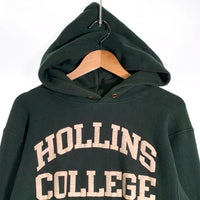 80's Champion チャンピオン HOLLINS COLLEGE リバースウィーブ プルオーバースウェットパーカー グリーン Size M 福生店