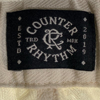 COUNTER RHYTHM カウンターリズム ヘリンボーン ショーツ ショートパンツ アイボリー Size L 福生店