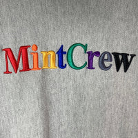 MINTCREW ミントクルー Championボディ リバースウィーブ ロゴ刺繍 スウェットトレーナー グレー sizeXL 瑞穂店