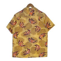 WAREHOUSE ウエアハウス オープンカラーシャツ コットン アロハ イエロー Size S 福生店