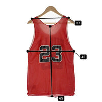 80's Sand-Knit NBA シカゴ・ブルズ マイケルジョーダン 23 メッシュ ゲームシャツ レッド Size M 福生店