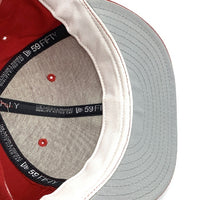 90's New Era ニューエラ MLB ニューヨーク・ヤンキース 59FIFTY ベースボールキャップ レッド 注音符号 USA製 Size 7 1/8 (56.8cm) 福生店