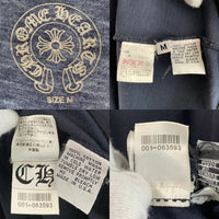 CHROME HEARTS クロムハーツ クロスボールボタン 長袖 ポロシャツ ブラック Size M 福生店