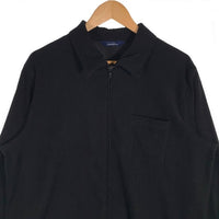90-00's Penningtons ベロア ジップアップシャツ ブラック Size L 相当 福生店