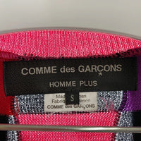 COMME des GARCONS HOMME PLUS コムデギャルソンオムプリュス PF-N004 AD2020 再構築 ドッキング セーター 千鳥 チェック ピンク sizeS 瑞穂店