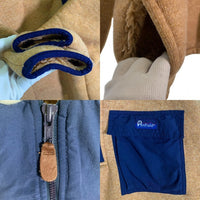 90's Pen Field ペンフィールド パイルフリース プルオーバージャケット ハーフジップ オレンジ ネイビー USA製 Size L 福生店