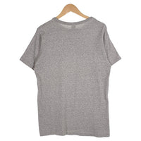 80's Champion チャンピオン Late Night ラバープリント Tシャツ グレー 霜降り USA製 トリコプリント Size L 福生店