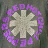 Red Hot Chilli Peppers レッドホットチリペッパーズ 1992ツアー プリントTシャツ ブラック ラメ Giant 1992コピーライト Size XL 相当 福生店
