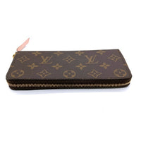 LOUIS VUITTON ルイヴィトン M61298 モノグラム ポルトフォイユ・クレマンス ローズ・バレリーヌ 長財布 ブラウン 瑞穂店