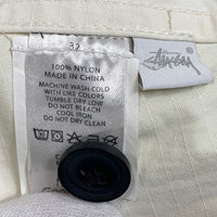 STUSSY ステューシー ナイロンリップストップ カーゴパンツ ホワイト Size 32 福生店