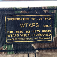 WTAPS ダブルタップス 171GWDT-PTM09 JUNGLE.STOCK 01 TROUSERS.COTTON.TWILL TIGER STRIPE カーゴパンツ タイガーストライプ カーキ size3 瑞穂店