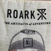 ROARK ロアーク REVIVAL "RAMBLERS" S/S TEE プリントTシャツ ナチュラル Size L 福生店