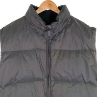 GAP ギャップ ダウンベスト リップストップ フード収納 チャコールグレー OLD オールド Size XL 福生店