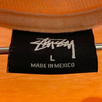 STUSSY ステューシー シャドーマン ビッグロゴ Tシャツ サーモンピンク sizeL 瑞穂店