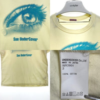 Sue UNDERCOVER アンダーカバー アイ グラフィックプリントTシャツ イエロー レディース SUY2801 Size 2 瑞穂店