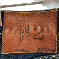 EVISU エヴィス No.2 2001 テーパードデニムパンツ ジーンズ ブルーカモメ インディゴ size32×36 瑞穂店