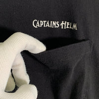 CAPTAINS HELM キャプテンズヘルム SYL LOGO L/S POCKET TEE ロングスリーブ ポケットTシャツ 長袖 ブラック 刺繡 プリント CH23-SP-T30 Size L 福生店