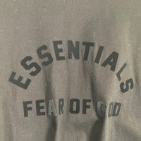 FOG ESSENTIALS エッセンシャルズ フロントアーチラバーロゴプリント モックネック ロングスリーブTシャツ ブラック Size M 福生店