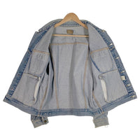 90's Lee リー デニムジャケット インディゴ レザーパッチ Size L 相当 福生店