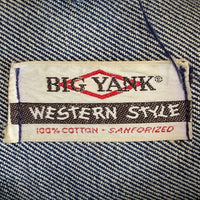 60-70's BIG YANK ビッグヤンク デニムジャケット 3rdタイプ インディゴ スナップボタン Size XL 相当 福生店