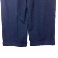 CHAPS RALPH LAUREN チャップスラルフローレン レーヨン混 ツータックチノパンツ ネイビー size34 瑞穂店