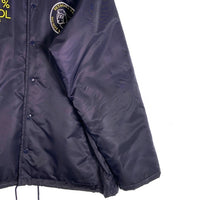 SETAGAYA BASE 世田谷ベース ナイロン コーチジャケット ネイビー プリント Size L 福生店