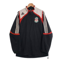 00's adidas アディダス LIVERPOOL FC リバプール ハーフジップ プルオーバージャケット ブラック ポリエステル 07/07 Size JP M 福生店