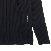 GIANFRANCO FERRE GOLF ジャンフランコフェレ ゴルフ ウール アクリル リブニットセーター ブラック Size L 福生店