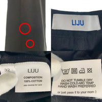 liju モールスキン ペインターパンツ ブラック コットン ダメージ加工 Size 32 福生店
