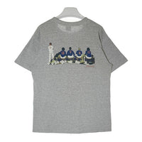 STUSSY ステューシー 銀タグ USA製 シングルステッチ サッカーチーム グラフィック Tシャツ グレー sizeM 瑞穂店