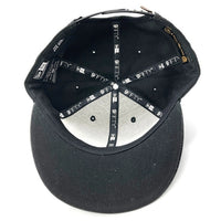 A BATHING APE アベイシングエイプ 24karats トゥエンティーフォーカラッツ New Era ニューエラ サル刺繍 型押し 9FIFTY キャップ ブラックxゴールド sizeF 瑞穂店
