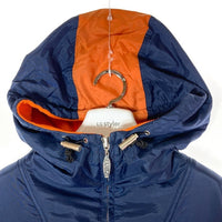 LUGZ SPORT ラグズスポーツ 裏地フリース アノラックパーカー ネイビー×オレンジ size2XL 瑞穂店