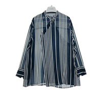 AMERI アメリ 02110441320 STRIPE SCARF BLOUSE ブラウス ネイビー sizeF 瑞穂店