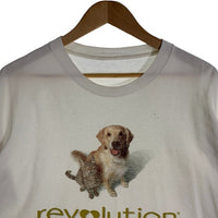 90's Phizer ファイザー Animal Health プリントTシャツ 犬猫 ホワイト Size XL 相当 福生店
