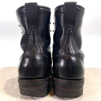 Wesco ウエスコ Job Master ジョブマスター LTT レースアップ レザーブーツ ブラック 38 05 Size 8 1/2D (26.5cm) 福生店