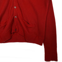 80's TOWNCRAFT タウンクラフト アクリルニット カーディガン レッド 香港製 Size XXL 福生店