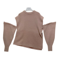 CLANE クラネ 11106-1272 2WAYスラントニットトップス セーター ベージュ size1 瑞穂店