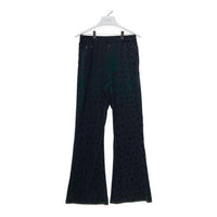 x-girl エックスガール HEXAGRAM JERSEY FLARE PANT ヘキサゴン 総柄 フレアパンツ ブラック sizeM 瑞穂店