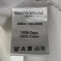 MAISON KITSUNE メゾンキツネ グレーフォックスワッペン Tシャツ ホワイト GM00118KJ0008 Size L 福生店