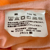 STUSSY ステューシー シャドーマン ビッグロゴ Tシャツ サーモンピンク sizeL 瑞穂店