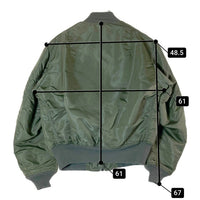 ALPHA INDUSTRIES アルファインダストリーズ USA製 MA-1 グラウンドクルー オリーブ sizeM 瑞穂店