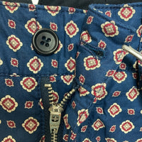 ENGINEERED GARMENTS エンジニアードガーメンツ 小紋柄 シンチバック ロングパンツ ネイビー size30 瑞穂店