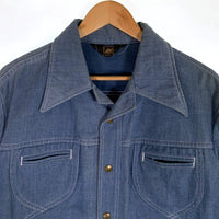 70's Lee リー コットンデニムジャケット ライトブルー USA製 スナップボタン Size L-R 福生店