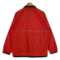 90's~ NIKE ナイキ ハーフジップ プルオーバージャケット レッド ポリエステル 薄手 Size L 福生店