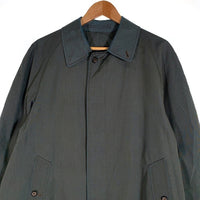60~70's Burberrys バーバリー ステンカラーコート 比翼 玉虫 ポリエステル コットン ネーム入り 英国製 Size メンズS-M相当 福生店