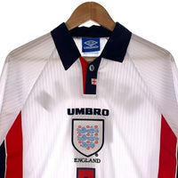 Umbro アンブロ イングランド代表 ベッカム 7 サッカージャージ 長袖 ホワイト フランスW杯 Size L 福生店