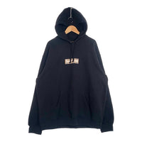 SUPREME シュプリーム 22SS BURBERRY バーバリー Box Logo Hooded Sweatshirt ボックスロゴ プルオーバースウェットパーカー ブラック Size XXL 福生店