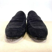 Santoni サントーニ スウェード コインローファー ネイビー B33B Size 8 福生店