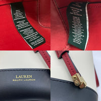 LAUREN RALPH LAUREN ローレンラルフローレン 巾着 ショルダーバッグ レザー ホワイト 瑞穂店